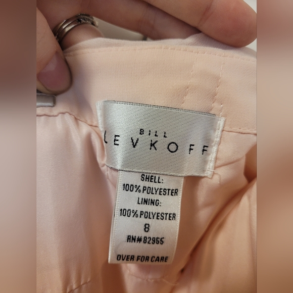 Bill Levkooff size 8 lite pink dress - Picture 3 of 5